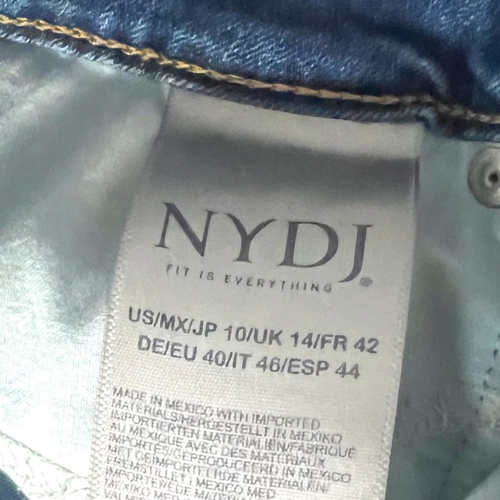 Not Your Daughters Jeans. (NYDJ) Women's blue jeans, size 10